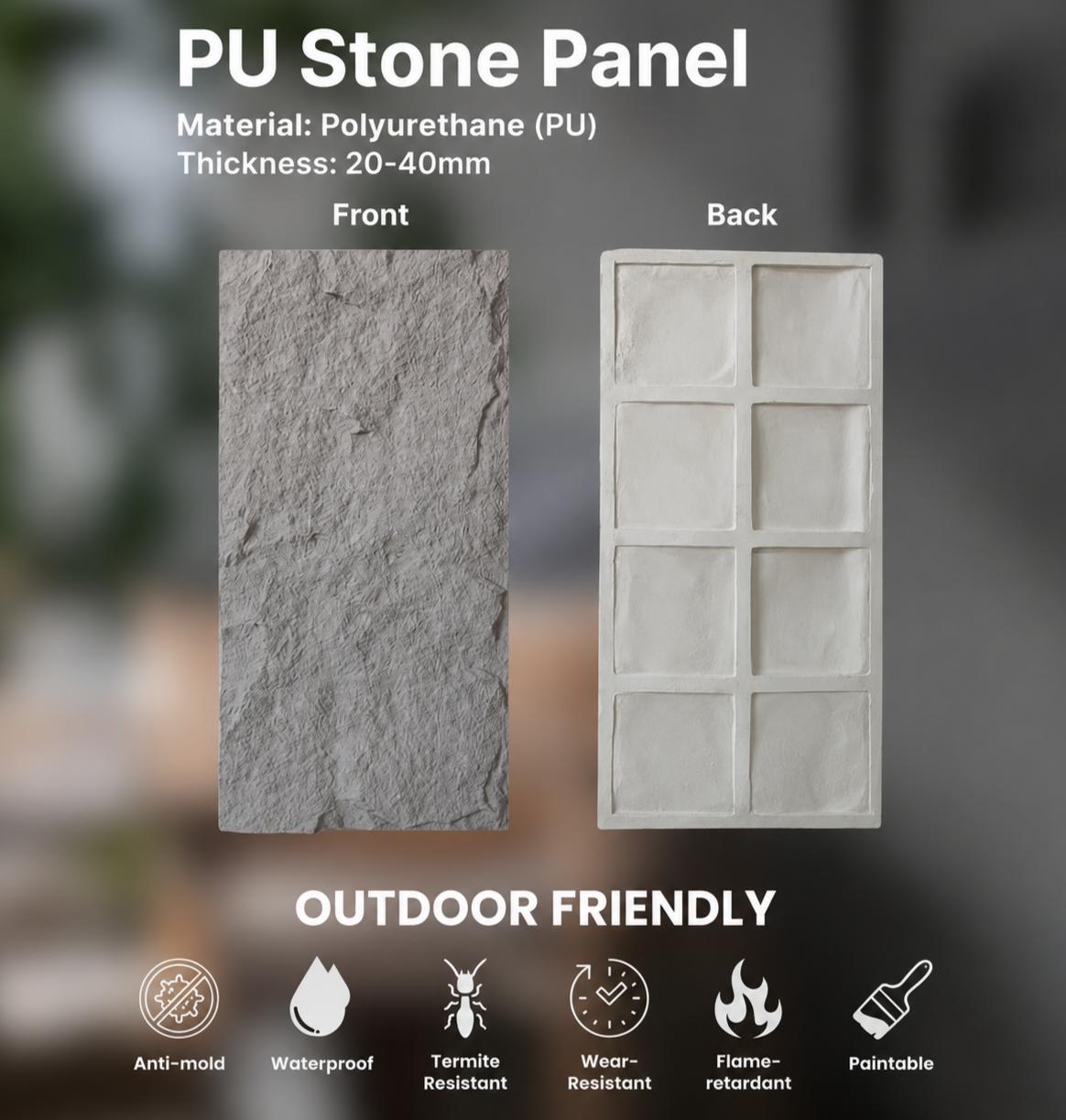 PU stone wall panel