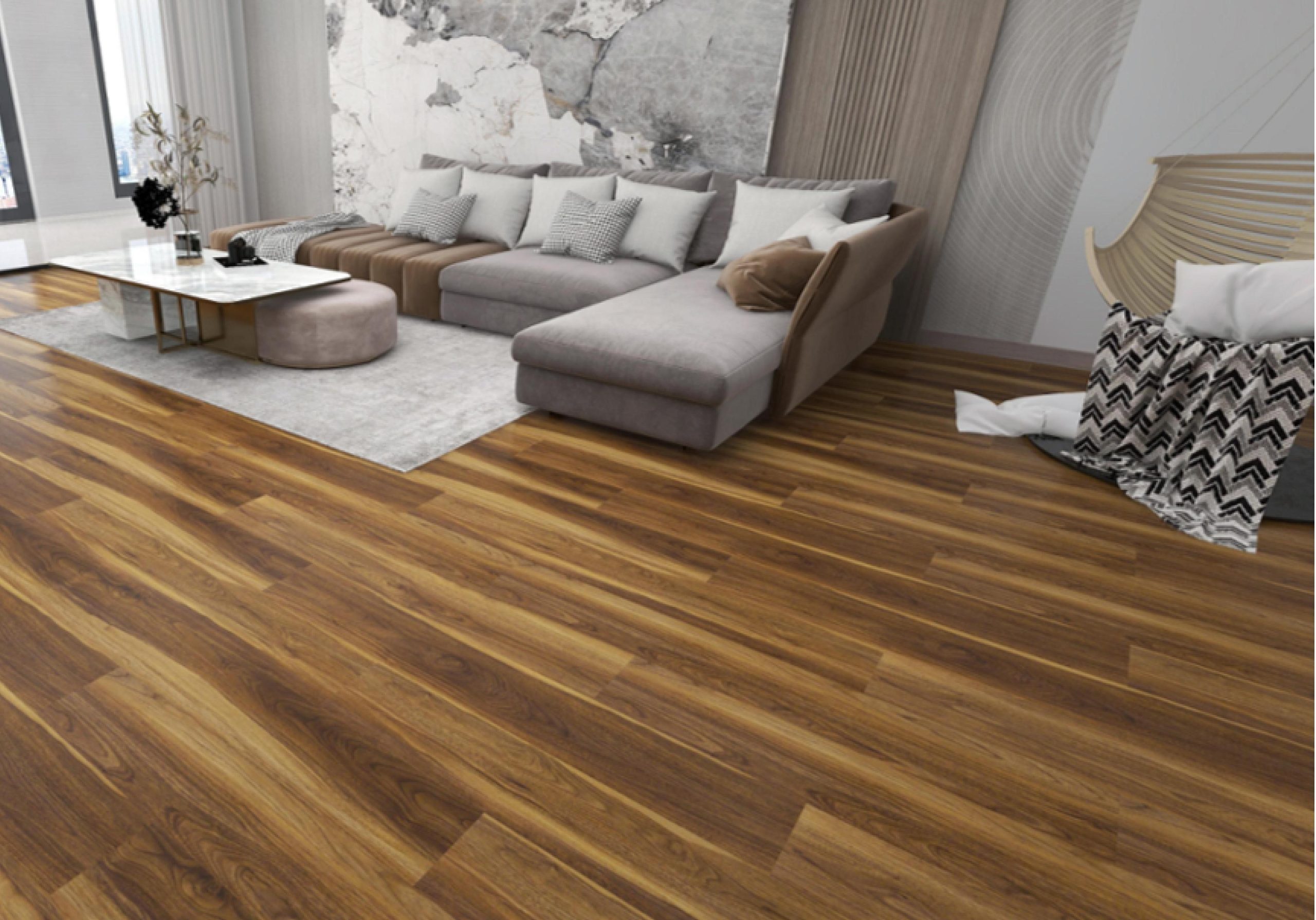 Dark Brown SPC Floor