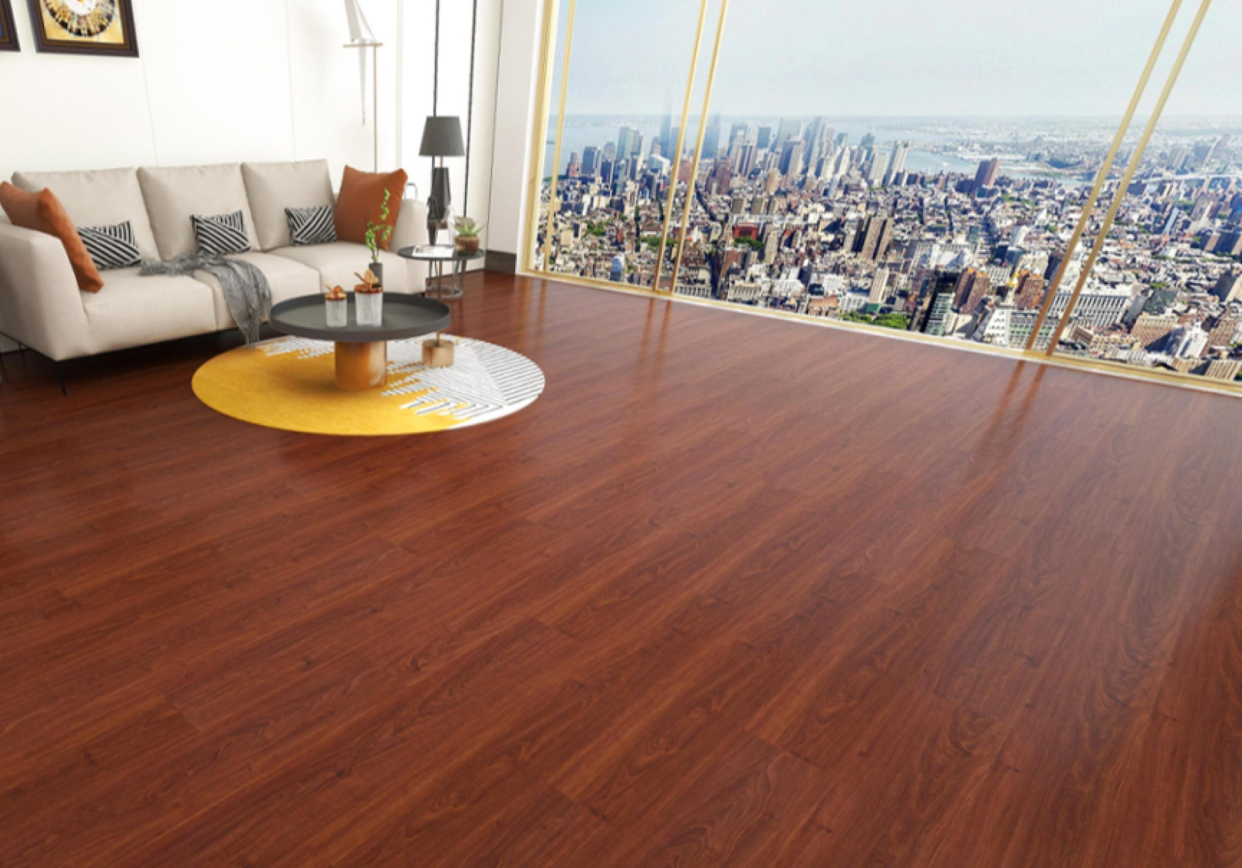 Reddish Brown SPC Floor