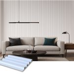 WPC Matte White Fluted Panel