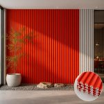 Warm Orange Wall Panel