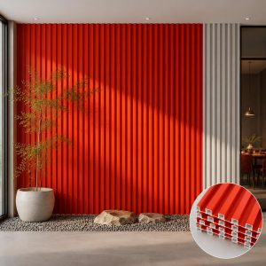Warm Orange Wall Panel