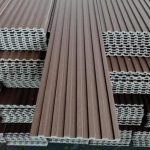 WPC Brown Fluted Panel