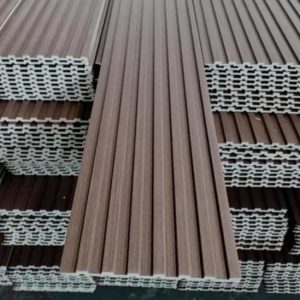 WPC Brown Fluted Panel