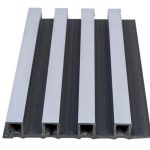 Silver Fluted Wall Panel