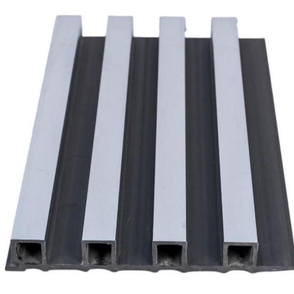 Silver Fluted Wall Panel
