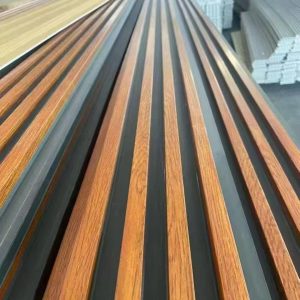 Golden Teak Fluted Panel