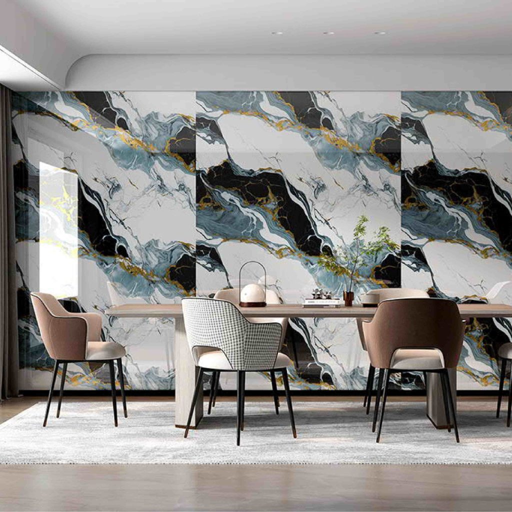 Glossy Marble Wall Sticker