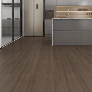 Brown Oak Grain Vinyl Floor