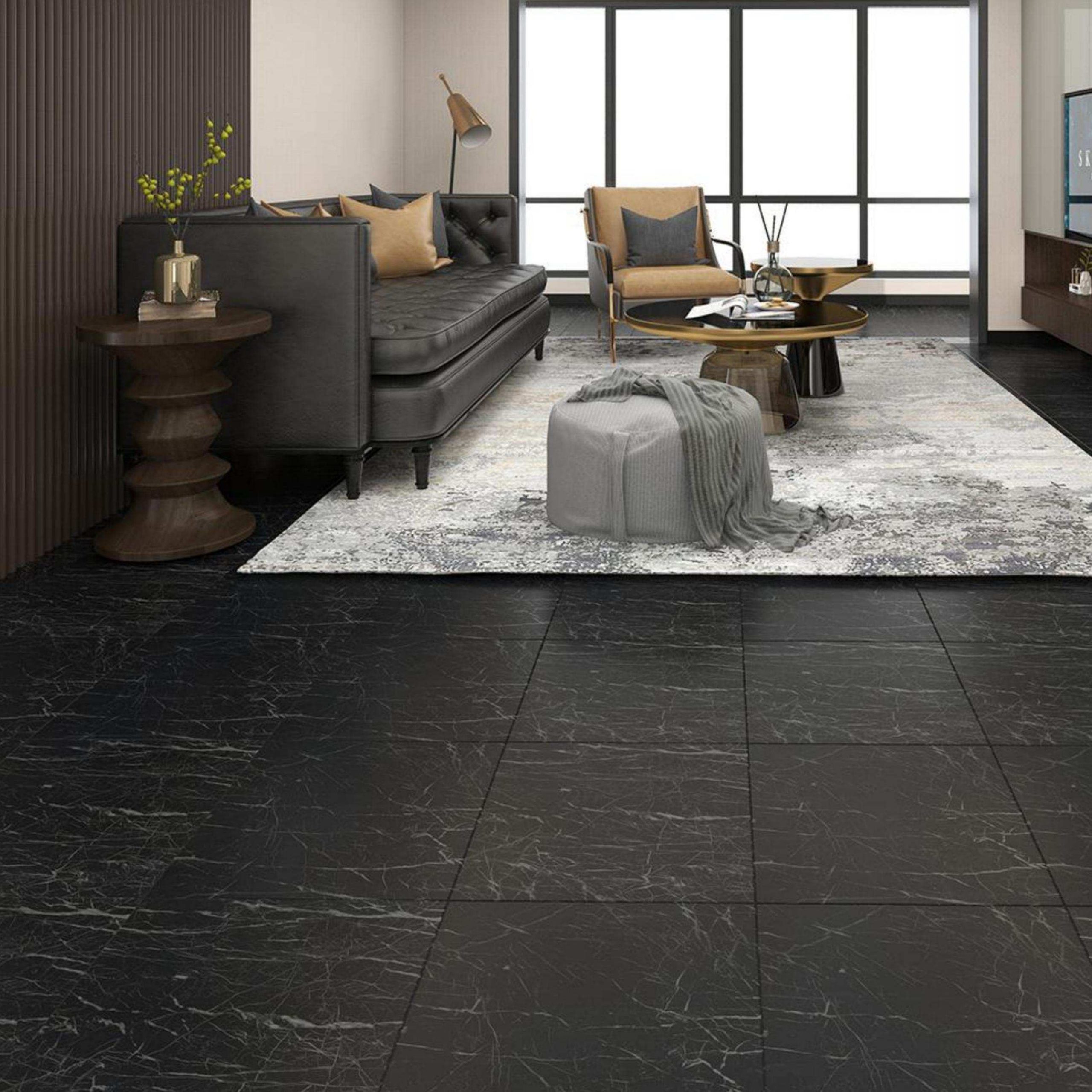 HM6607 Black PVC Floor