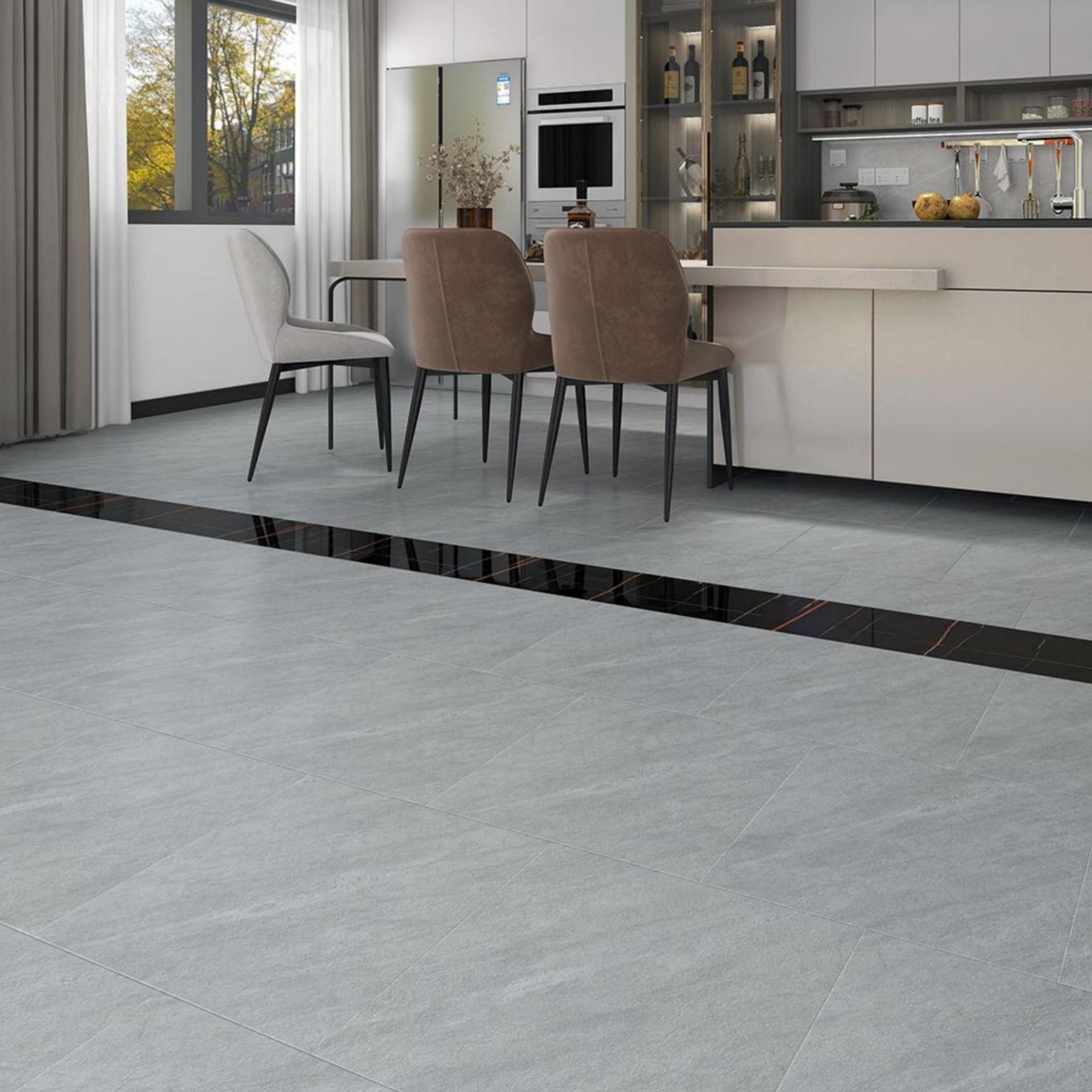 HM6610 Light Grey PVC Flooring