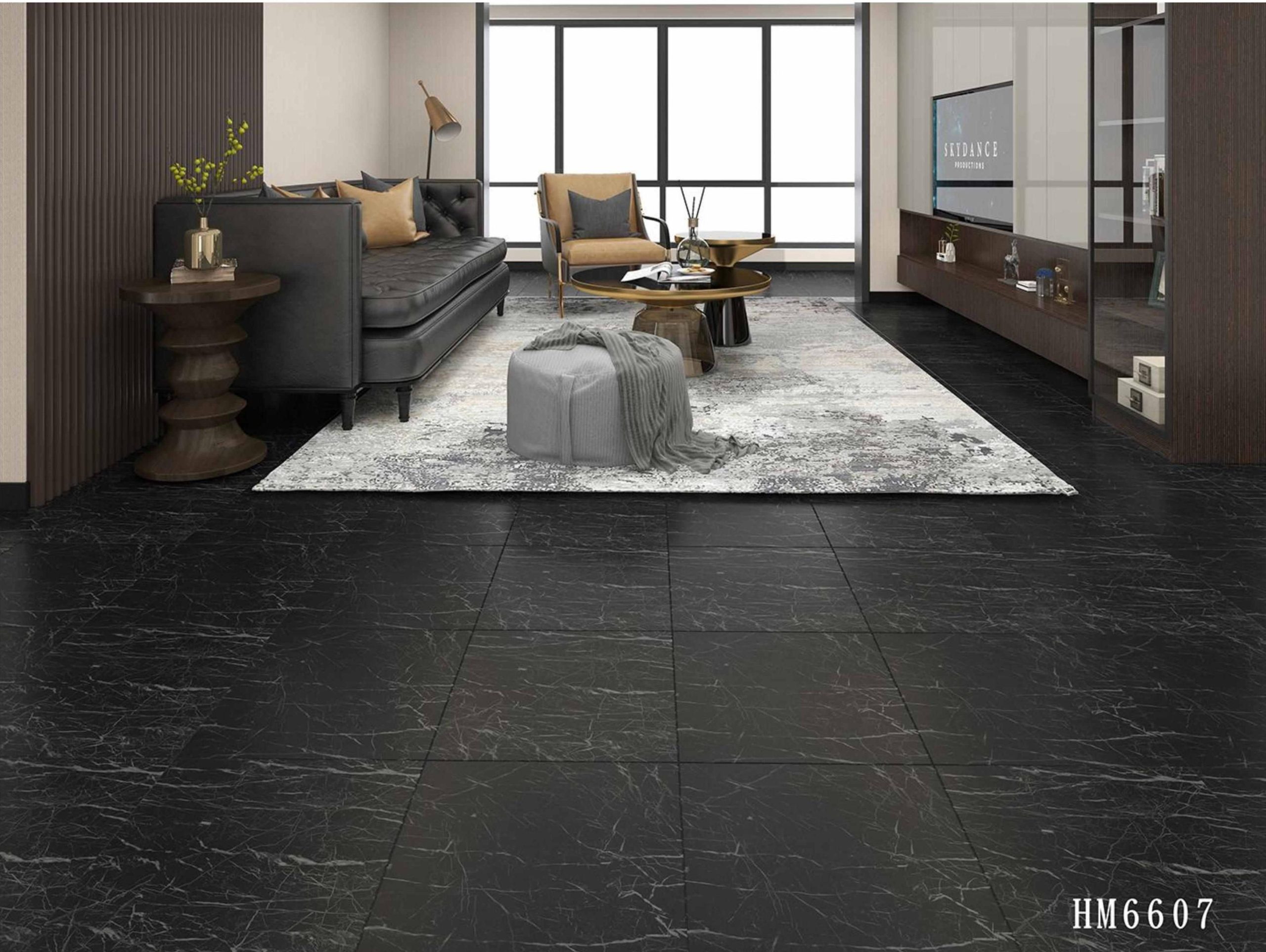 Black PVC Floor