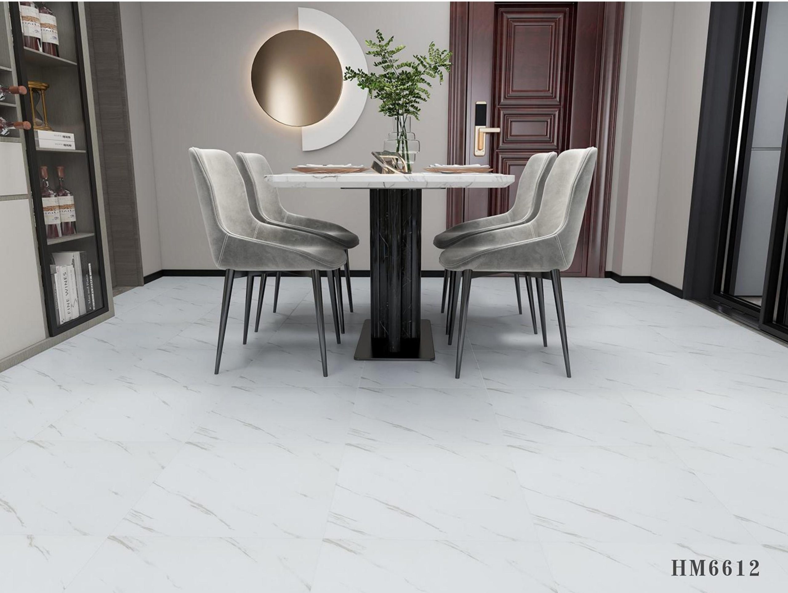 White Marble PVC Floor