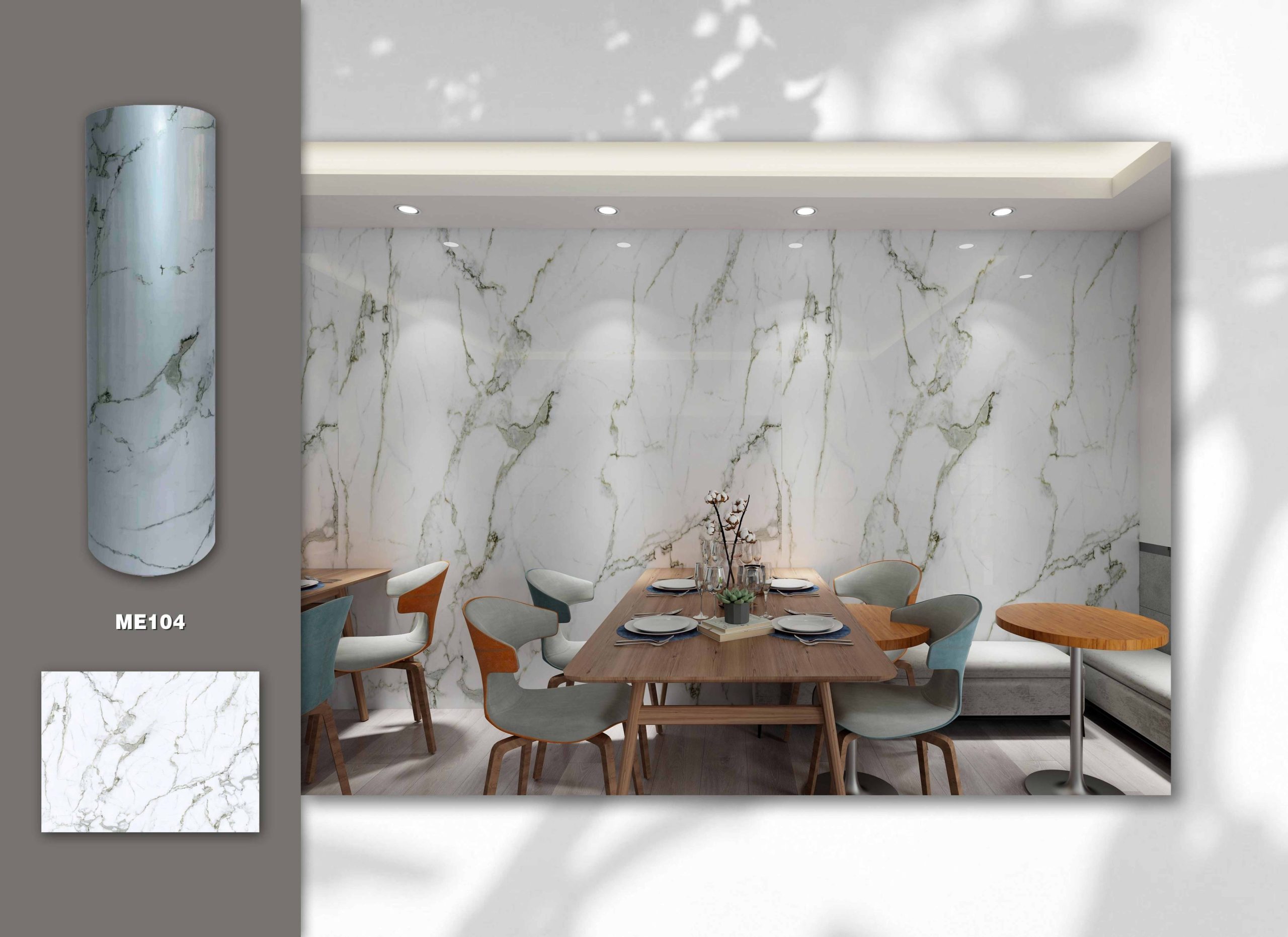 White Marble Wall Sticker