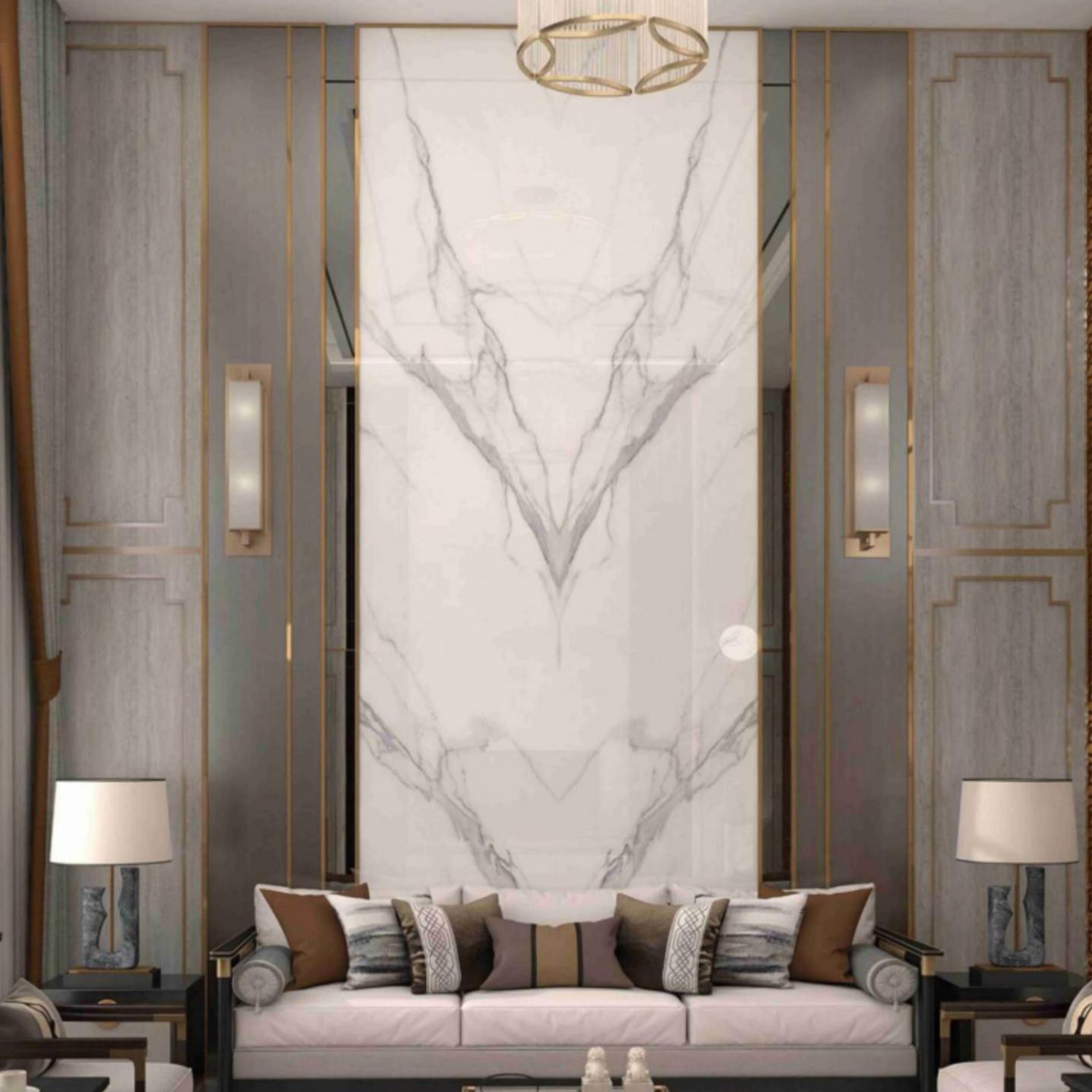 优美居---鎏金岁月LJ_07(1) UV White Marble Board