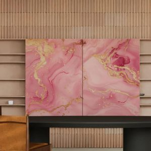 Vibrant Pink UV Wall Panel