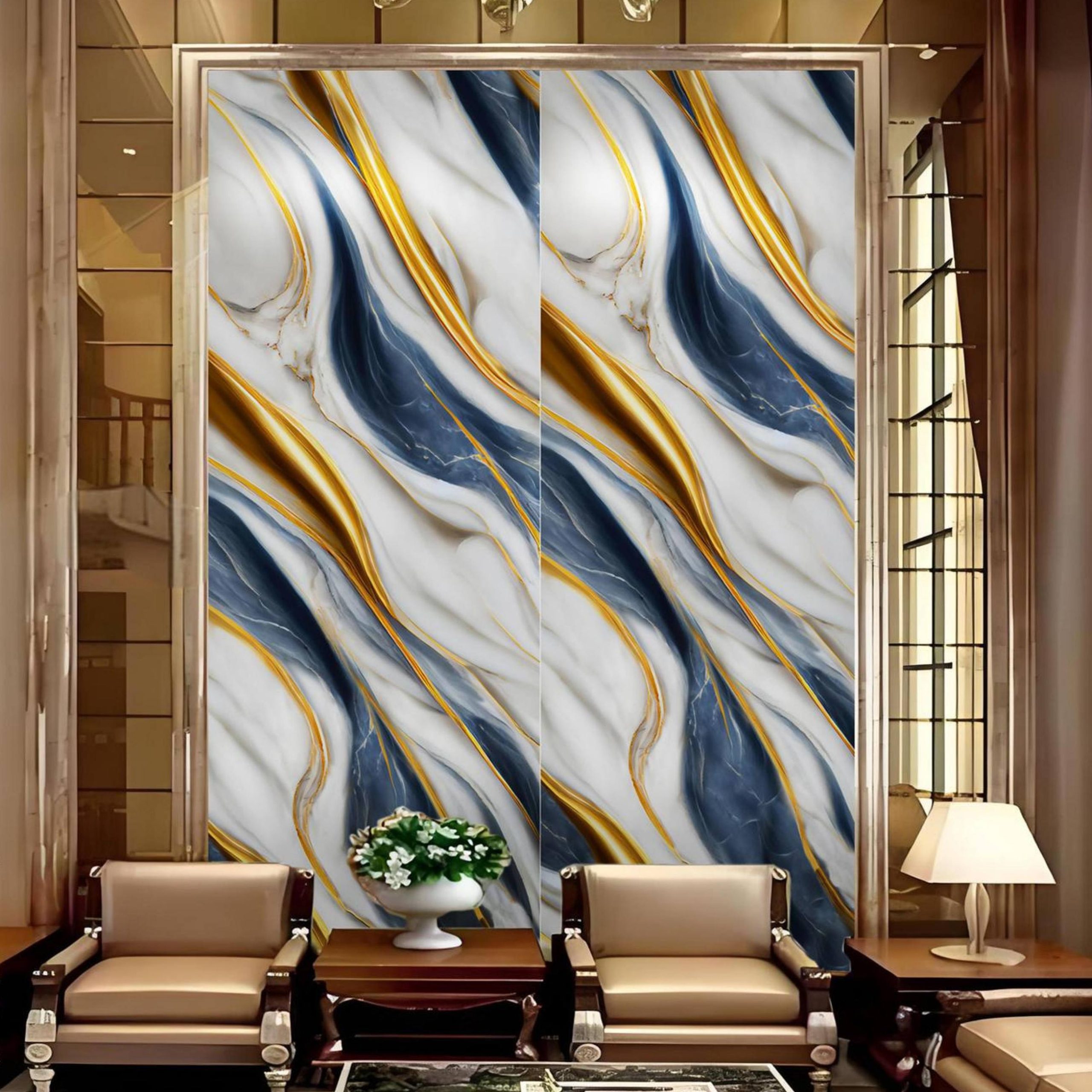 大花综合效果图GJ_03(1) UV Marble Wall Panel