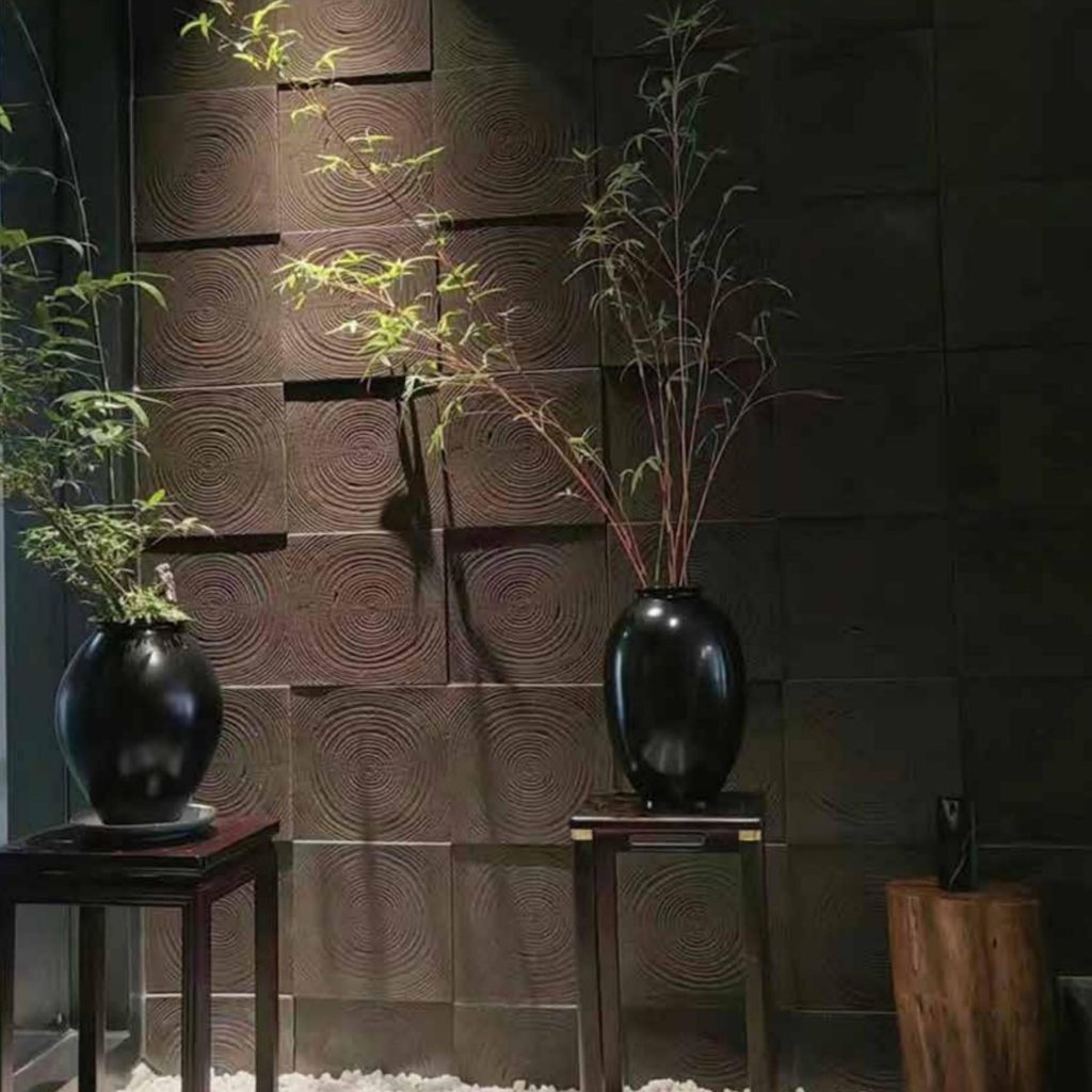 PU Tree Ring Wood Panel